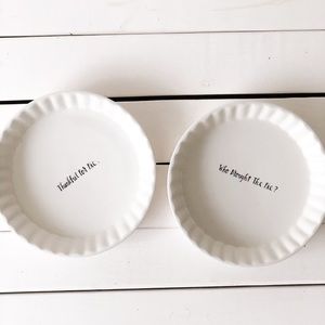 Rae Dunn Pie Set of 2